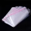 100PCS Storage Bags Transparent Self Adhesive Resealable Clear Cellophane Poly Bags OPP Seal Gift Packaging Bag Jewelry Pouch