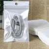Multi-Size Zipper Bags Pérola Filme Translúcido Plástico Embalagem Bolsas de Varejo para Dados Cabo Phone Case Jóias