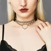 necklace Choker for Women heart Chokers Retro leather Collar Necklaces Fashion hip hop Jewelry wholesale will and sandy drop ship
