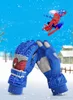 2019 hiver nouveau extérieur mignon dessin animé étudiant velours épais chaud imperméable gants de vélo enfants gants de ski