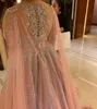 Neue Plus Size Arabisch Aso Ebi Blush Pink Spitze Perlen Brautkleider Sheer Neck Brautkleider Vintage Sexy Brautkleider