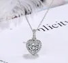 Zircon Necklace Women's Heart Shaped Full Diamond Short Clavicle Chain Simple Temperament Net Red Ins Love Pendant WY384213Q