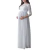 Модные женские платья беременные с длинные рукава кружев