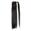 Hotsale 100% capelli umani di Remy colore nero naturale coda di cavallo coda di cavallo clip in / su estensione DHL libero