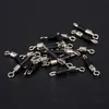 100PCS/Lot Ball Bearing Swivel Solid Rings Fishing Connector Ocean Boat Fishing Hooks Quick Fast Link Connector