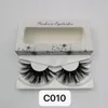 100% Real Mink Cabelo Lashes 25mm-30mm 5D Cílios Vison Macio Natural Grosso Cruz Handmade Longo Dramático 3D Cílios Falsos com Caixa de Embalagem