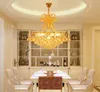 Lustre européen américain luxe royal noble led lustres en cristal or led K9 cystal lustre lampe led lampes suspendues MYY