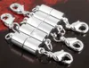 6mm Dia Copper Lobster Clasp Hook Set Magnet Buckle For Necklace Bracelet Anklet Chain Connector Accessory 20pcs/lot Silver/Gold Color