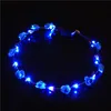 Kobiety LED Kwiat Kwiatowy Hairband Garland Garland Crown Garowing Wieniec Główny Opaska 2125101029 ## 418