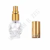 8 ml Portable Puste Perfumy Spray Butelka 16 Kolory Czaszki Styl Szklane Kosmetyczne Pojemniki Refillable Butelka perfum