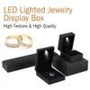 LED Lighted Jewelry Storage Case Earring Ring Necklace Bracelet Gift Box LED Lighted Jewelry Box Case Display hot CNY987