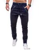 Herren-Jogginghose, Schwarz, Marineblau, Fitness, lässig, bedruckt, modische Jogger, Jogginghose, unten, lässige Herren-Designerhose