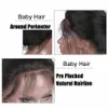 Short Bob Lace Front Natural Wave Peruker 100% brasilianska Human Hair Side Part Mode limfria vågigt Laced Wig