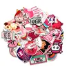 50 pcs pvc impermeável vsco meninas kawaii rosa divertimento adesivo brinquedos bagagem adesivos para moto carro mala fresco moda adesivos