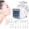 Nieuwe 6 in 1 Professionele Hydro Microdermabrasie Hydra Facial Skin Care Cleaner Water Aqua Jet Oxygen Peeling Spa Dermabrasion Peel Machine