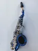 La meilleure qualité YANAGISAWA S-991Sky Bleu clé Argent courbé Soprano Saxophone Concert Instruments de musique Sax avec Embouchure Neck