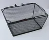 new 5pcs Black Cosmetics Storage Baskets Hollowed Out Design Skep With Handle Iron Wire Mesh Shopping Basket5382986