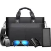 Briefcases Briefcase Classic Design 5pcs Handbag For Man Business Computer Bag Men's Office Bags Travel Work Laptop Shoulder 297b