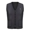 Vinter Electric Heated Vest Tvättbar USB Uppvärmning Waistcoat Termisk fysioterapi Kläder Utomhus Ärmlös Vest Vandring Jacka