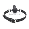 Bondage Soft Full Silicone Mouth Gag Bead Adjustable Leather Belt Strap Restraint Funny 876E