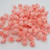 Lotes a granel 2cm PE espuma rosa cabeça 11 cores flores falsas plantas artificiais parede de flor para decoração de casamento 144pcs / lote