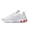 Air epic React Element 87 2020 جولة الأصفر الرد العنصر 87 55 من الرجال والنساء الاحذية قشر البرتقال الإبحار أحذية رياضية ثلاثية أسود أبيض طبقات مسجلة المدربين الرياضية