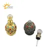 Bouteille de parfum rechargeable de voyage de 15 ML contenant d'huile essentielle arabe bouteilles de parfum vides Dubaï avec des cristallites collées