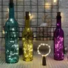 1 pz 1 M 2 M stringa di LED decorazione luci rame filo d'argento fata luce ghirlanda tappo di bottiglia per vetro artigianale matrimonio natale