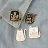 Brooches Pins for Women Vintage Punk Style Dog Mom Cat Lady Metal Kawaii Enamel Pin Badge Buttons Brooch Shirt Denim Jacket Bag Decorative for Men Wholesale