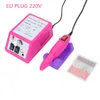 20000RPM Elektrische Manicure Boren Accessoires Pedicure Tools Files Nagelhulpmiddelen Polijstmachine Slijpbeglazingsmachine AC 110 - 240V