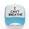 I Can't Breathe Baseball Hat Black Lives Matter Parade Caps Outdoor Summer Sunscreen Snapback I Cant Breath Caps Party Hats Supplies RRA3155