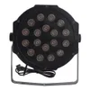 30W 18ピースRGB LED PARライト自動ボイスコントロールDMX512高輝度ミニステージランプAC 110-240Vブラック