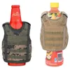 Bevanda Koozie Gilet Manico militare Molle Mini Copri birra Gilet Manicotto refrigerante Spallacci regolabili Coperture per birra Bar Decorazione del partito BH1990 ZX