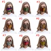 Máscara Facial Impressão animal Cotton Gaze anti-poeira reutilizável lavável Máscara Leopard 3D Impresso Adulto Moda Máscaras Designer HHA1432