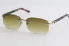 vintage Unisex fashion sunglasses frameless square small frame Retro modern avant-garde design UV400 eyewear 8200759 Luxury Sunglasses