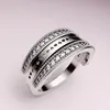 925 Sterling Silver Logo and Hearts Ring voor Pandora CZ Diamond Wedding Designer Sieraden voor vrouwen Men Girll cadeau paar ringen met originele doos