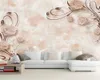 3D behang muren Europese moderne romantische tegel marmeren tv achtergrond muur bakstenen muurschildering HD wallpaper
