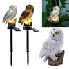 Wasserdichte Solarenergie-LED-Licht-Garten-Weg-Yard-Rasen-Eulen-Tier-Ornament-Lampe