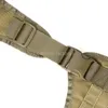 Ensemble de harnais de gilet de vêtements militaires tactiques pour chiens avec pochette Molle veste de vêtements pour animaux de compagnie réglable équipement de patrouille pour grands chiens en nylon 1000D