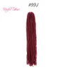 Dreadlocks DIY Crochet hårförlängningar låser syntetiskt hårväv ombre blondin 18inch flätande hår syster Micro locs dhgate för buntar