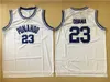 NCAA College Punahou 23 Barack Obama Jerseys Men School School University Basketball Colling Blue Color White Away لعشاق الرياضة