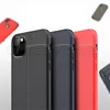 Souple TPU Silicone Case Anti Slip texture en cuir cas de téléphone pour iPhone 11 Pro Max Xr Xs Max 8 7 6S plus Samsung 9 8 note10 S20 10