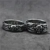 2 stks lot maat 6-13 Unisex Cool Skull Ring 316L Rvs Mode-sieraden Persoonlijk Ontwerp Na Skull Ring3227