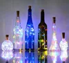 Lampa Korka Korek Korek Butelka Światła Dekoracyjne Szklane Wino LED Miedziany Drut Światła Sznurowe Dla Xmas Party Ślub Halloween YFA3153