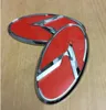 2 Stück 3D-Aufkleber, rotes K-Logo, Emblem, passend für KIA New Forte YD K3 2014–2015/Auto-Embleme