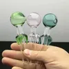 Disco colorato Fiore Colore Bolla tubo dritto Bong di vetro Pipa da fumo in vetro Tubi dell'acqua Impianto petrolifero Ciotole di vetro Bruciatore a nafta