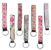 New Lilly Pulitzer Key buckle Neoprene Bag Charmer Keychain Sublimation Keyring Wedding Favors Gift Multi Color High Quality zhao8178061