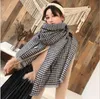 Wholesale- hot designer knitted double-sided scarf warm thick air conditioning shawl high-grade imitation cashmere fashion wild tassel