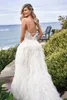 Jasmine 2019 Bröllopsklänningar Spaghetti Straps Lace Appliques Golvlängd Bröllopklänningar Sexig Backless A-Line Bröllopsklänning Robe de Mariée