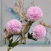 Faux Dandelion Flor Filial Simulação Crisântemo Bola Para Casamento Home Showcase Decorativo Artificial Flores